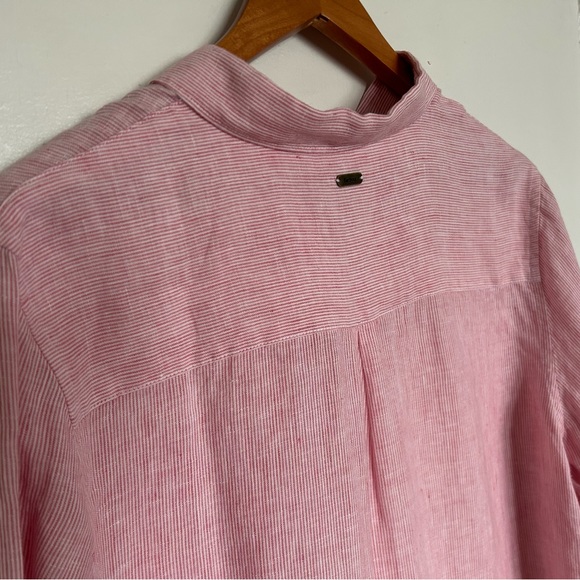 Barbour 100% Linen Marine Blouse - Picture 5 of 17